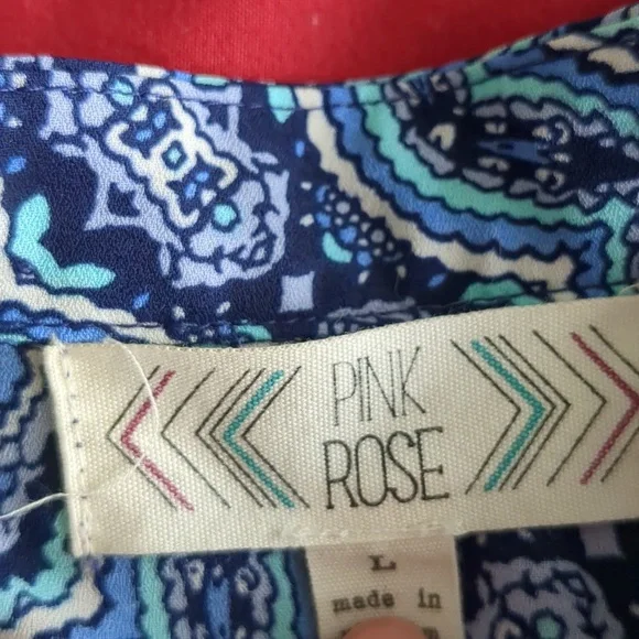 Retro Large Multicolored Blouse - Picture 5 of 8